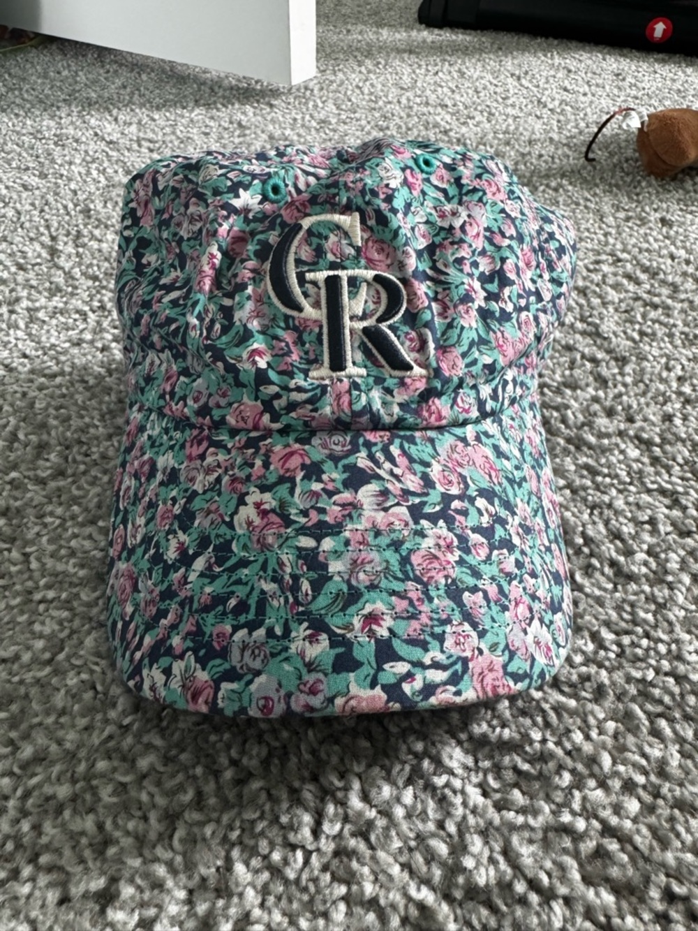 Floral Colorado Rockies hat
